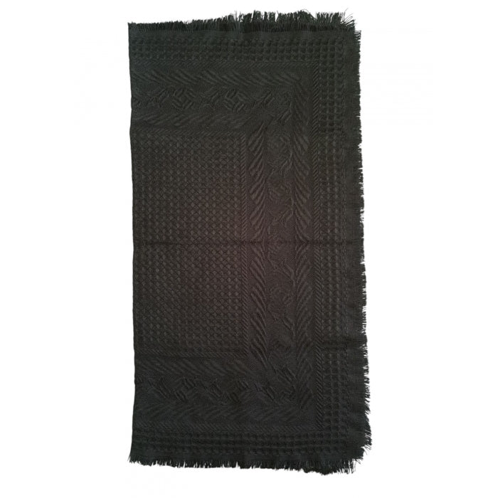 Basma traditionala romaneasca tesuta cu model culoare neagra