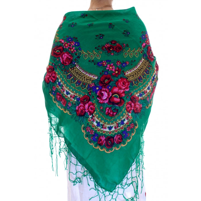 Batic traditional ciucuri verde