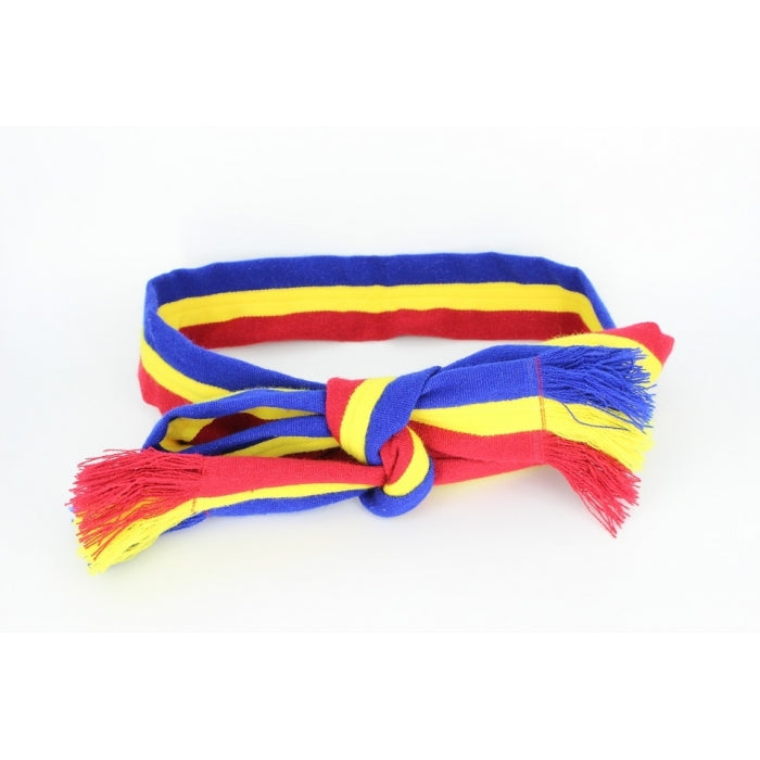 Brau popular tricolor tesut la razboi/6 cm