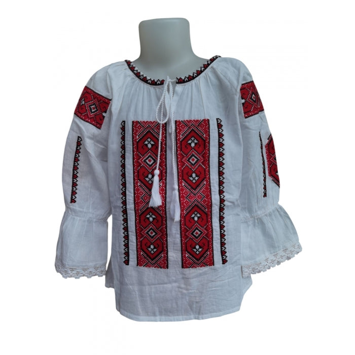 Ie Traditionala Romaneasca cu maneca lunga pentru fetite Ela32