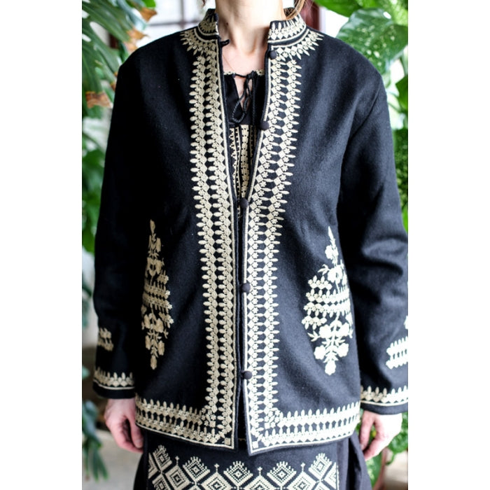 Sacou brodat traditional Anastasia