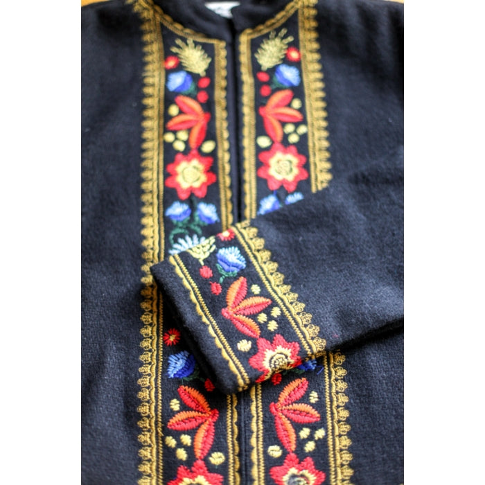 Sacou tesut din lana motive traditionale3