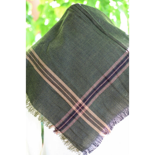 Basma traditionala franjuri dungi verde