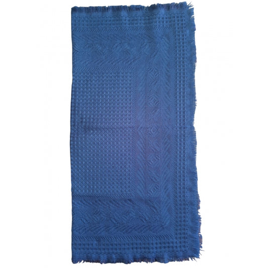 Basma traditionala romaneasca tesuta cu model culoare albastra