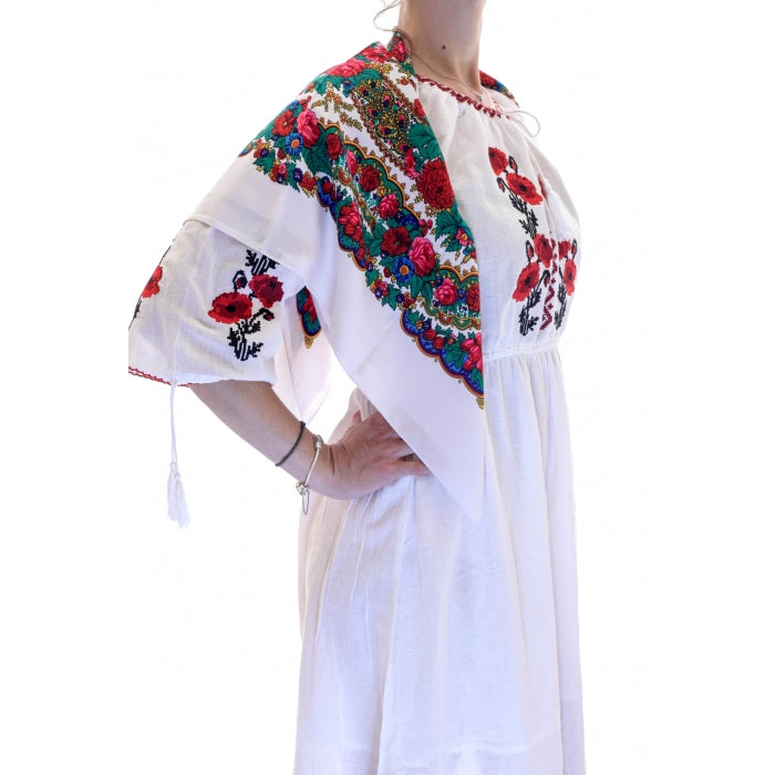 Batic traditional Anastasia alb