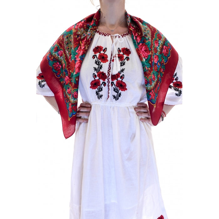 Batic traditional Anastasia bordo