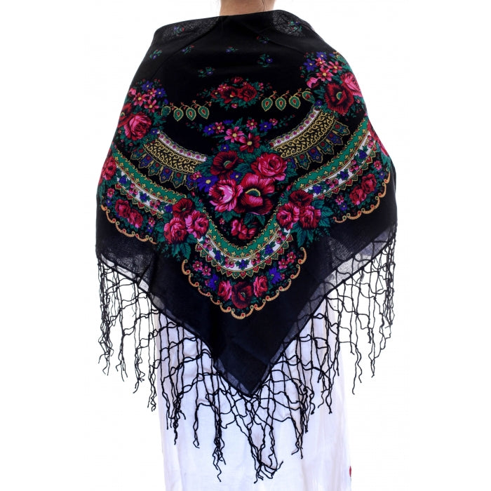 Batic traditional ciucuri negru