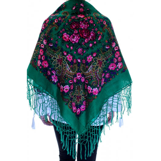 Batic traditional ciucuri verde2