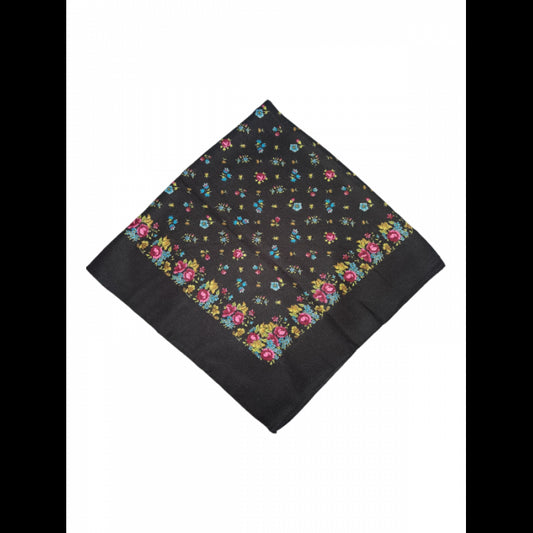 Batic traditional cu motive florale negru3