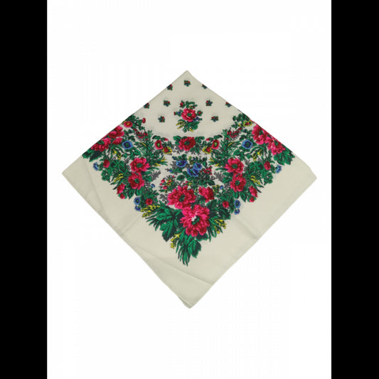 Batic traditional inflorat bej