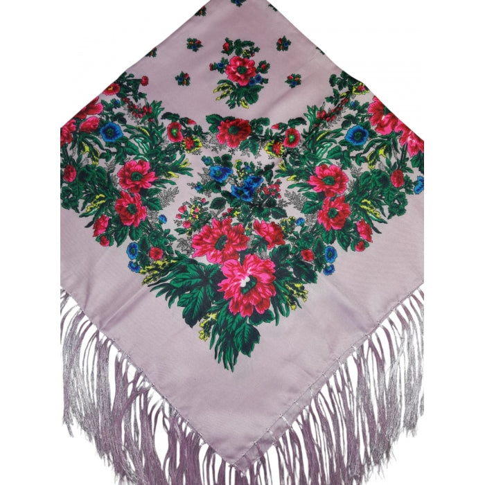 Batic traditional inflorat lila -model Ana2
