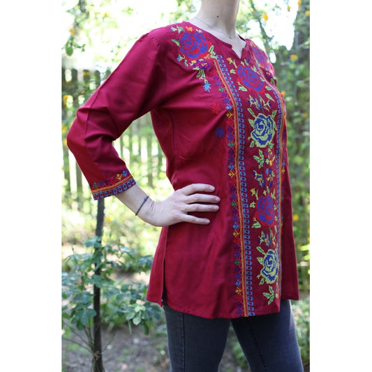 Bluza brodata Trandafira13