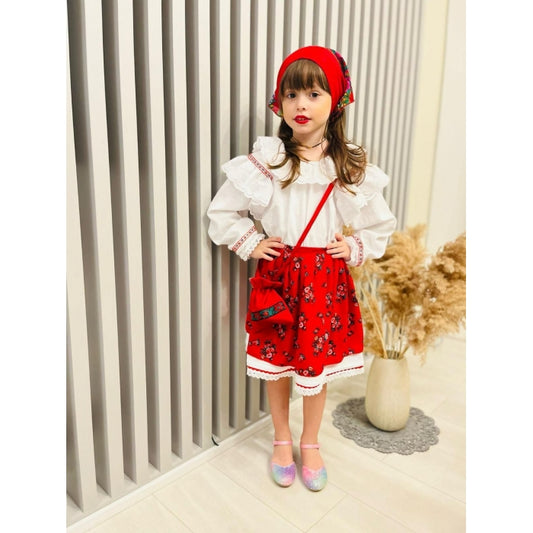 Costum traditional copii fete model Ana
