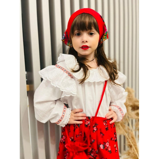 Costum traditional copii fete model Ana