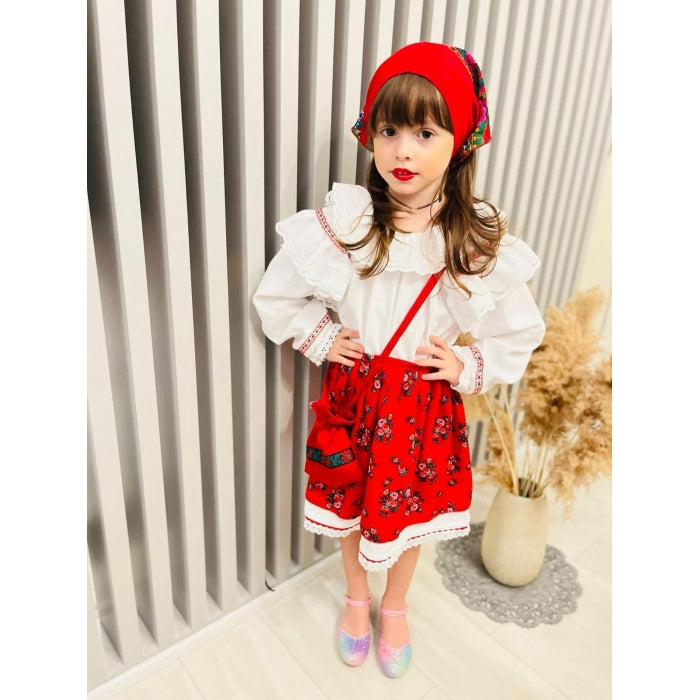 Costum traditional copii fete model Ana