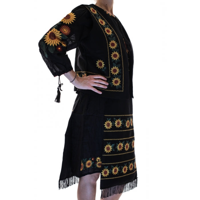 Costum traditional set  Floarea Soarelui