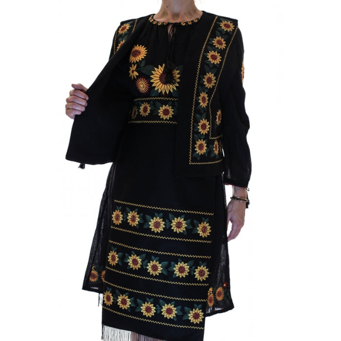 Costum traditional set  Floarea Soarelui