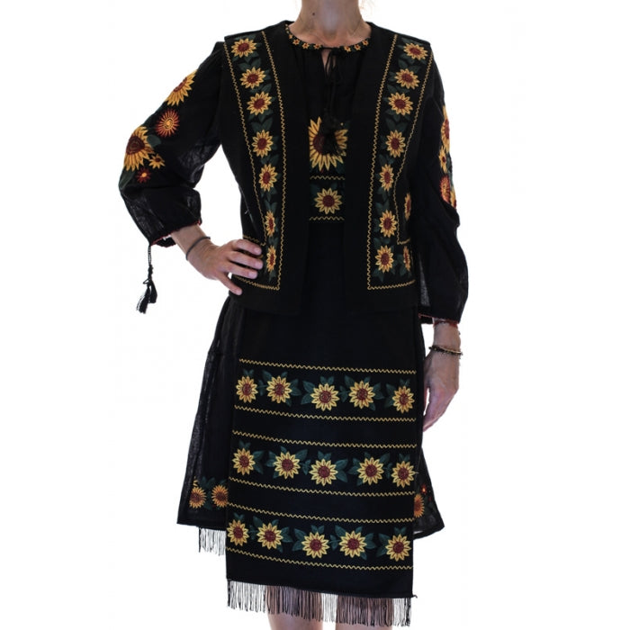 Costum traditional set  Floarea Soarelui