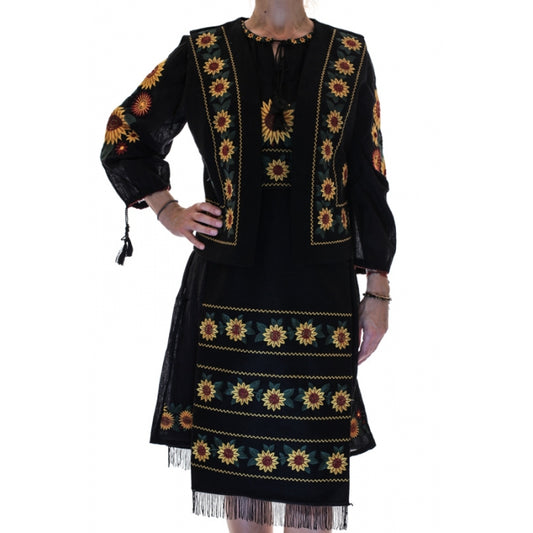 Costum traditional set  Floarea Soarelui