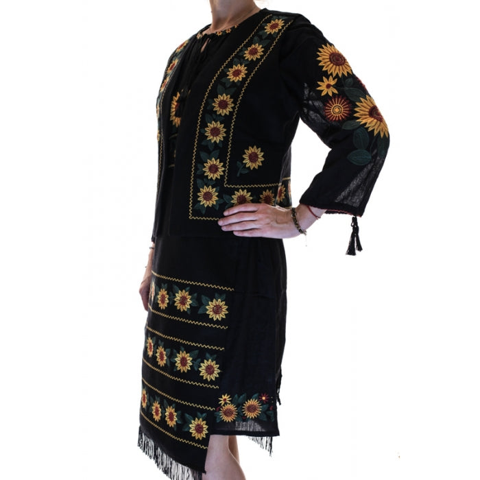 Costum traditional set  Floarea Soarelui