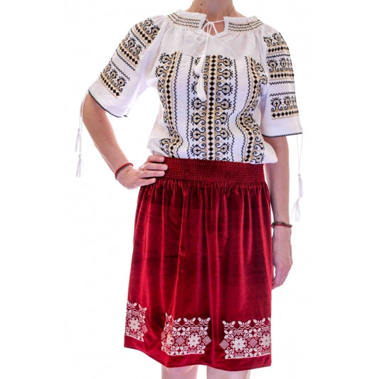 Fusta traditionala din catifea20