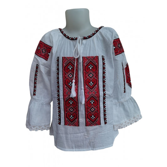 Ie Traditionala Romaneasca cu maneca lunga pentru fetite Ela32