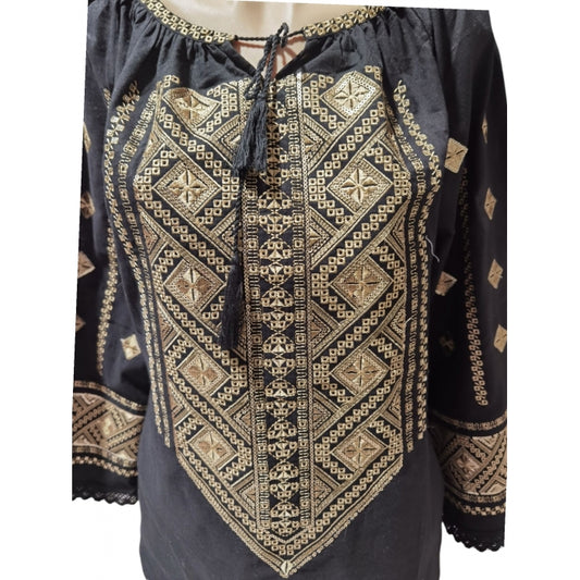 Ie traditionala romaneasca maneca lunga neagra189