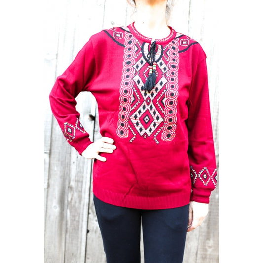 Pulover cu model traditional45