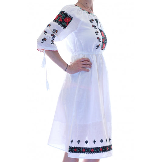 Rochie cu motive traditionale Ileana