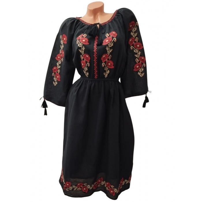 Rochie traditionala brodata cu motive romanesti-Model Ioana22