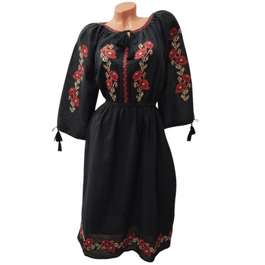 Rochie traditionala brodata cu motive romanesti-Model Ioana22