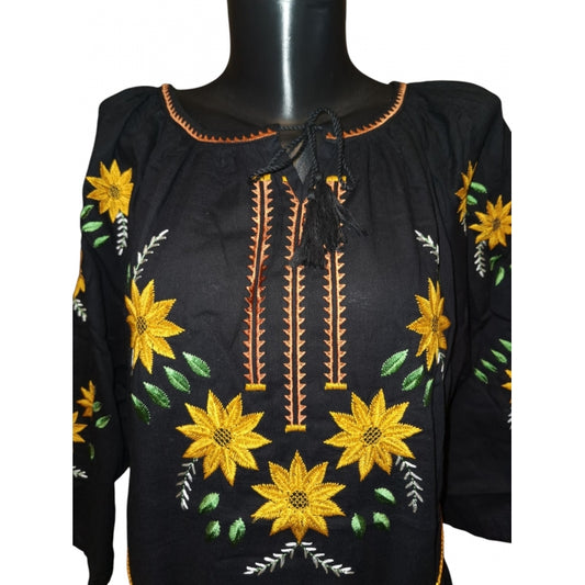 Rochie traditionala brodata cu motive romanesti-Model Ioana8