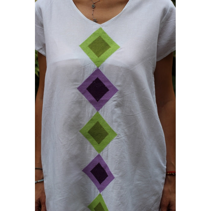 Rochie Traditionala brodata  din in