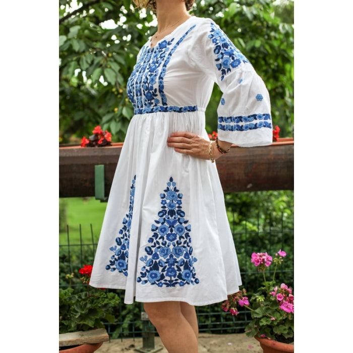 Rochie Traditionala cu Flori2