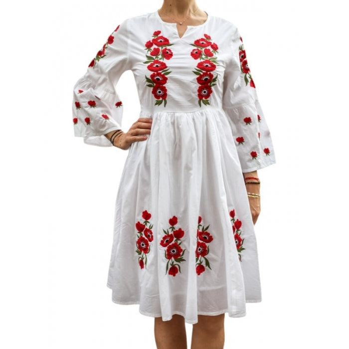 Rochie Traditionala cu maci