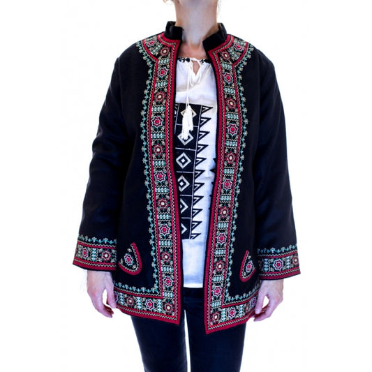 Sacou brodat cu motive traditionale Victoria4