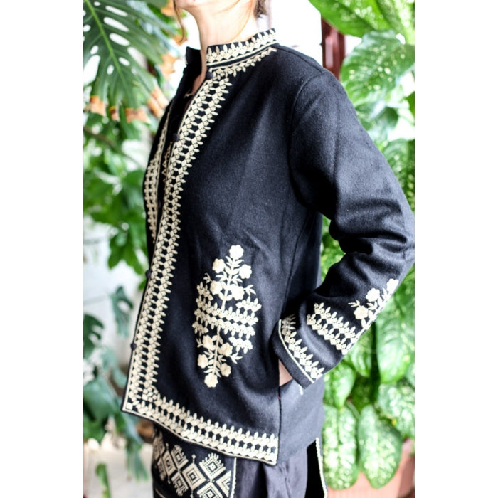 Sacou brodat traditional Anastasia