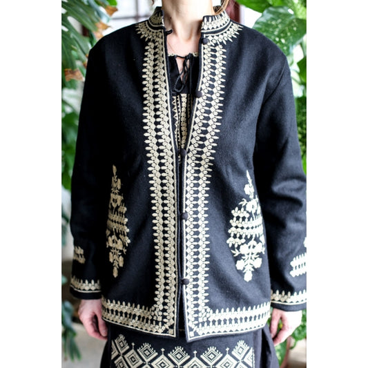 Sacou brodat traditional Anastasia